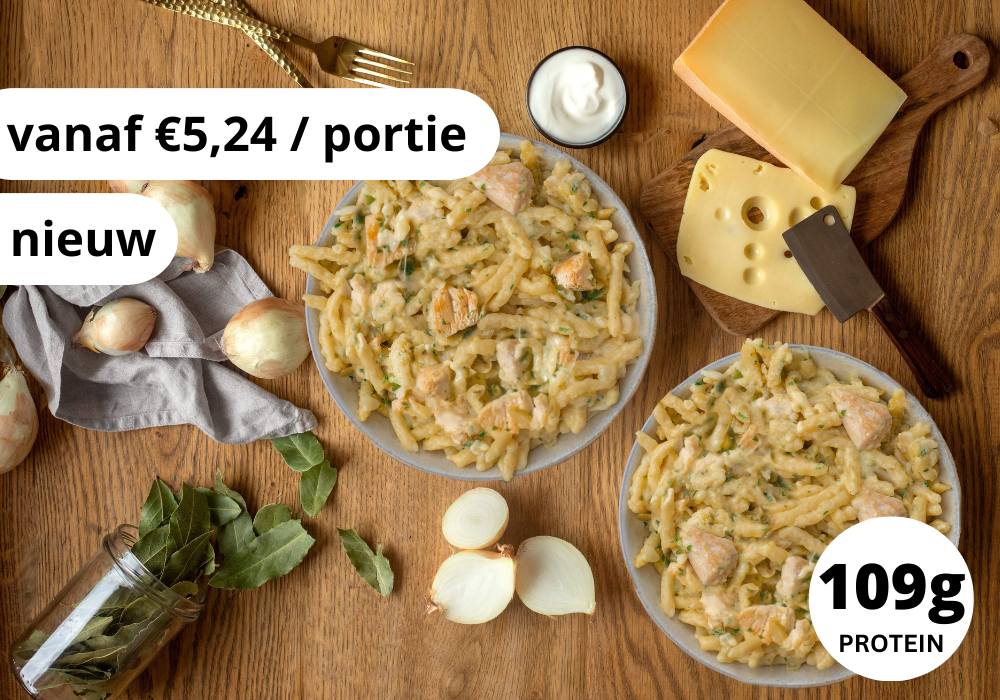 Kaasspätzle met kip (XL, 2 porties)